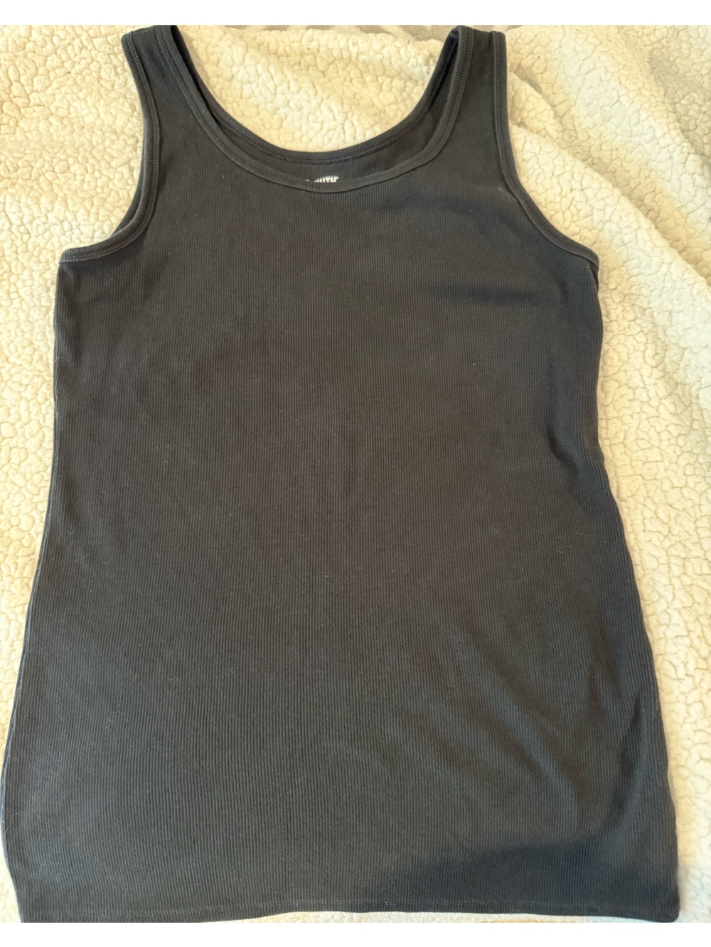 Women's No-Yank Rib Tank - Black